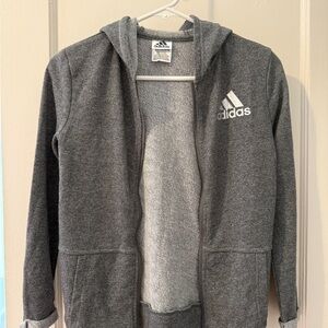 Adidas Gray Athletic Zip-Up Jacket